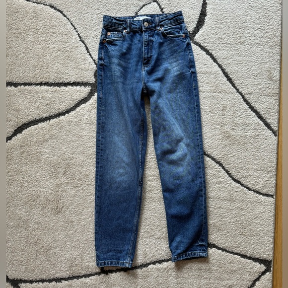 Zara Z1975 MOM FIT JEANS WITH A HIGH WAIST - Picture 5 of 8
